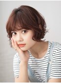 巻き髪ボブ