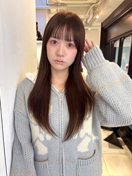 シータ(sheta) 【表参道sheta/riria】ロングヘア赤み消しカラー