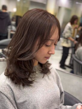 シティ(CITY) 大人女子の上品韓国くびれミディアムレイヤー 色気 ワンホン