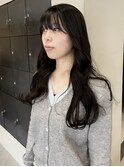 ナチュラルブラウン/ロングカット/巻き髪/上田