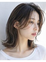 ムーン 仙台一番町店(OON)&nbsp;くびれミディアム/ハイライト/グレージュ/髪質改善/仙台