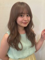 リークフー(Ree cu fuu)&nbsp;似合わせレイヤーカット/シースルーバング◎夏の艶色ベージュ