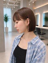 フォト 新宿三丁目(foto) 髪質改善縮毛矯正地毛風ストレート切りっぱなしボブ
