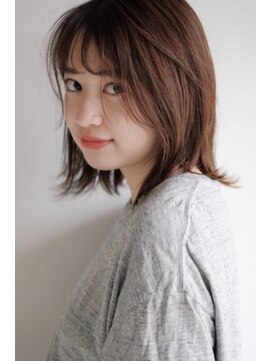ヘアーアンドメイク シーク 八王子(HAIR&MAKE SeeK) ロブヘア×シースルーバング