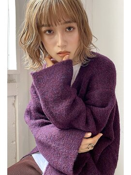 キコ 天神大名西通り店(kico) kico☆オリーブカラー×セミウェットウェーブ×濡れ髪×透け感