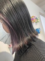スピンヘアワークス(Spin Hair Works)&nbsp;モードボブ＿インナーカラー＿デザインカラー
