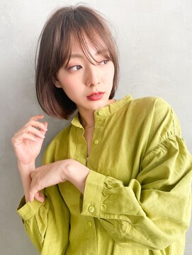 アメリ 新宿(Ameri) Ameri 透け感ニュアンスボブ イルミナカラー 【新宿】