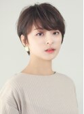 ショートカット 前髪長め 大人ショート 奈良駅 くびれショート