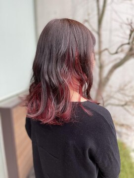 エム インターナショナル 春日部本店(EMU international) ピンク系インナーカラー