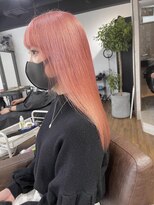 アルカナ 明治神宮前原宿(ARCANA)&nbsp;オレンジ　ピンク　ケアブリーチ　ボブ