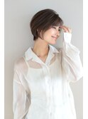 【小鳥居】シルキーベージュ大人可愛いボブショート前上がりボブ