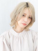 ドクターズ サロン ラブ(Dr's Salon LAB)&nbsp;外ハネプラチナカラー外国人風ラフボブウルフc古河10代20代30代