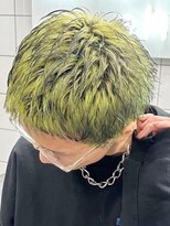 ウィコ 新宿(WICO) spiky short × green design [新宿駅/マッシュパーマ/ウルフ]