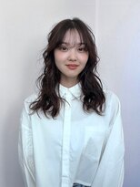 アンバー 池袋(amber)&nbsp;ニュアンスパーマ/オリーブベージュ/レイヤーカット[池袋駅]