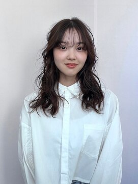 アンバー 池袋(amber) ニュアンスパーマ/オリーブベージュ/レイヤーカット[池袋駅]