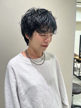 スタイル 茅ケ崎(STYLE) 【ハクラ】マッシュショート マッシュウルフ ウルフパーマ 黒髪