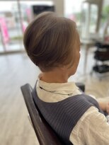 オレのカット ワタシのカラー ショートボブ