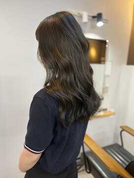ヌープヘアーアイス(NUUP.hair ici) 透明感♪髪質改善カラー小顔艶感オリーブベージュ