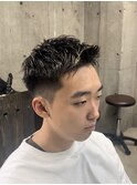 ハイトーンカラー/マッシュパーマ/アースカラー/men's/