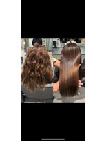 キング 高槻(K!ng) 縮毛矯正髪質改善ハイライトレイヤーカット高槻美容室エクステ