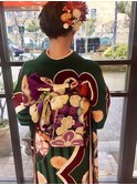 成人式/着付け/ヘアセット/振袖/フェザーショート