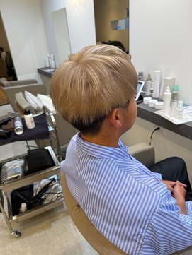 メンズバイココテラス 豊中(men's by cocoterace) ブリーチ/ハイトーン/ミルクティーベージュ/メンズカット