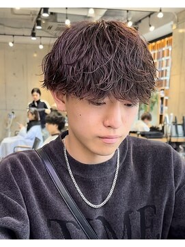 ロロネー 池田(Lolonois) シャドウパーママッシュショート無造作パーマ刈り上げ波巻き