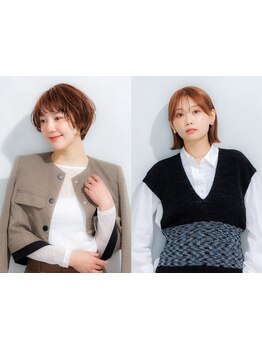 【似合わせカット\3500☆】360℃どこから見ても大人可愛いショートやミニボブ・レイヤーボブが高評価☆