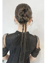 クム(kumu) ヘアセット/カチモリ/結婚式/二次会/お呼ばれ/リボンヘア