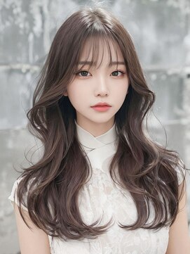 オリンテ バイ レシッド 表参道(orente by rcid) 韓国レイヤーロング美髪グレージュアッシュインナーグレージュ