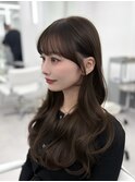 前髪顔まわり韓国ヘアレイヤーカットサイドバンク2wayバンク韓国