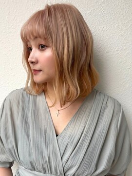 COVER HAIR ACADEMY 北浦和【カバーヘア アカデミー】北浦和西口店【4/6 OPEN(予定)】 20代30代◎ハイトーンピンクベージュ×韓国風レイヤーボブp