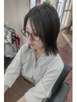 ルッカヘアガーデン 鶴ヶ島店&nbsp;ウルフレイヤー/デザインカット/顔周りレイヤー