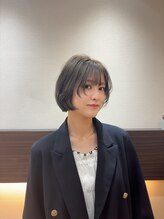 ノル(NOL.)&nbsp;色落ちも完璧◎グレージュ×タッセルボブ×顔まわりレイヤー