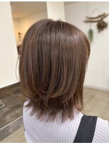 リープ(leap hair) ブラウンベージュ × レイヤー