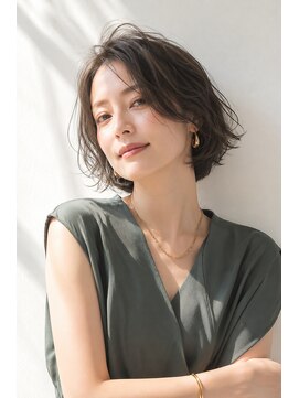 アッシュ 学芸大学店(Ash) ショートボブ/大人女性/アッシュベージュ/白髪ぼかし/脱白髪染め