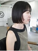 ショートストレートボブ/艶髪/透明感