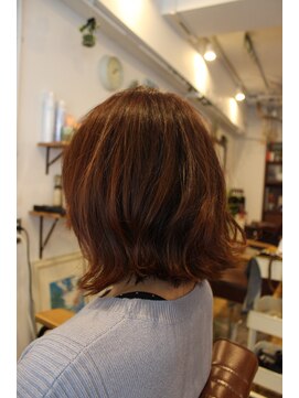 ヘアー ド ブラン(Hair de Brun) 春色で外ハネボブ☆