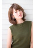 【GARDEN KOMAKI】ひし形大人小顔キレイボブにつやカラー