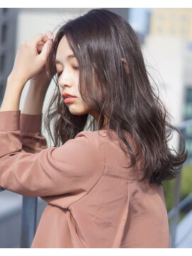 アトリエ フェム(atelier.fem) エフォートレス×アッシュモーブ  フリンジパーマ