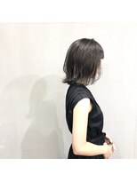 エヌ(N)&nbsp;N/92co.  切りっぱなしボブ×モノトーングレー