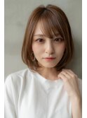 前髪かき上げイメチェンイヤリングカラーラベンダーカラーくびれ