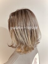 ブランカヘアー 高浜(BLANCA HAIR)&nbsp;highlight＋gradation