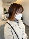 イヤリングカラーオレンジ