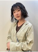 【LUAU Haku Osaka 中村】カーリーパーマボブ