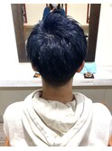 アップバング刈り上げショート(ツーブロック)