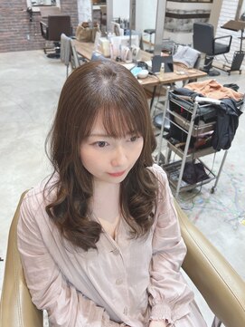 ディッシュ 五反田(dish) 五反田美容室★透明感ベージュ、ふわふわ愛されひし形小顔ロング