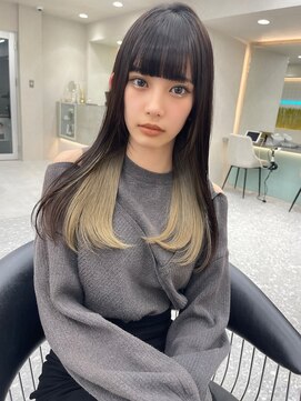 ロンド マーレ 天神大名店(Lond mare) 似合わせスタイル　韓国風ヘア　韓国ヘア　くびれヘア　顔まわり