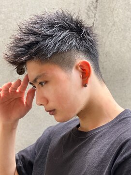 エルマーク 梅田(L-MARK) スパイキーショートザクザクショートアップバングツーブロック