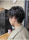 波巻きスパイラルパーマツイストスパイラルパーマメンズマッシュ